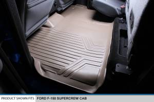 Maxliner USA - MAXLINER Custom Fit Floor Mats 2 Row Liner Set Tan for 2009-2010 Ford F-150 SuperCrew Cab - Image 4