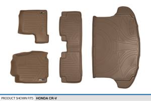 Maxliner USA - MAXLINER Custom Fit Floor Mats 2 Rows and Cargo Liner Set Tan for 2007-2011 Honda CR-V - Image 6