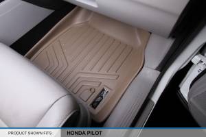 Maxliner USA - MAXLINER Custom Fit Floor Mats 2 Row Liner Set Tan for 2009-2015 Honda Pilot - Image 3