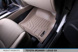 Maxliner USA - MAXLINER Custom Fit Floor Mats 2 Row Liner Set Tan for 2010-2012 Toyota 4Runner / 2010-2013 Lexus GX460 - Image 3