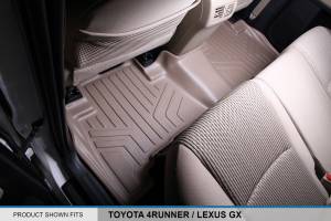 Maxliner USA - MAXLINER Custom Fit Floor Mats 2 Row Liner Set Tan for 2010-2012 Toyota 4Runner / 2010-2013 Lexus GX460 - Image 4