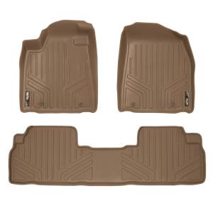 MAXLINER Custom Fit Floor Mats 2 Row Liner Set Tan for 2010-2012 Lexus RX350 / RX450h