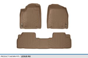 Maxliner USA - MAXLINER Custom Fit Floor Mats 2 Row Liner Set Tan for 2010-2012 Lexus RX350 / RX450h - Image 5