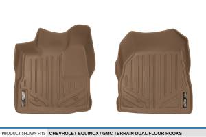 Maxliner USA - MAXLINER Custom Fit Floor Mats 1st Row Liner Set Tan for 2010-2011 Chevrolet Equinox / GMC Terrain (Dual Front Floor Hooks) - Image 4