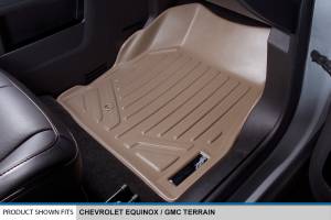 Maxliner USA - MAXLINER Custom Fit Floor Mats 2 Rows and Cargo Liner Set Tan for 2010-2011 Equinox / Terrain (Dual Front Floor Hooks) - Image 3