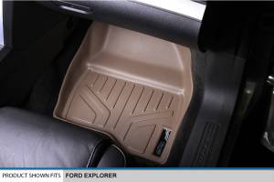 Maxliner USA - MAXLINER Custom Fit Floor Mats 1st Row Liner Set Tan for 2011-2014 Ford Explorer - All Models - Image 3