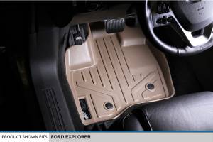 Maxliner USA - MAXLINER Custom Fit Floor Mats 2 Row Liner Set Tan for 2011-2014 Ford Explorer without 2nd Row Center Console - Image 2