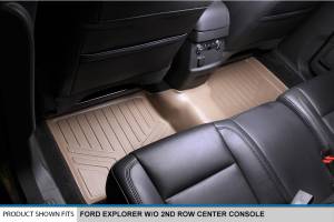 Maxliner USA - MAXLINER Custom Fit Floor Mats 2 Row Liner Set Tan for 2011-2014 Ford Explorer without 2nd Row Center Console - Image 4