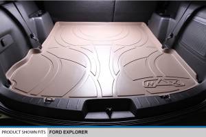 Maxliner USA - MAXLINER Floor Mats 3 Rows and Cargo Liner Behind 2nd Row Set Tan for 2011-2014 Explorer without 2nd Row Center Console - Image 6