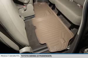 Maxliner USA - MAXLINER Custom Fit Floor Mats 3 Row Liner Set Tan for 2011-2012 Toyota Sienna 8 Passenger Models - Image 5