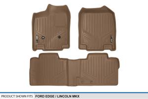 Maxliner USA - MAXLINER Custom Fit Floor Mats 2 Row Liner Set Tan for 2007-2010 Ford Edge / Lincoln MKX - Image 5