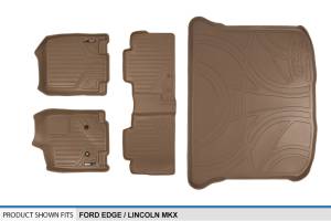 Maxliner USA - MAXLINER Custom Fit Floor Mats 2 Rows and Cargo Liner Set Tan for 2007-2010 Ford Edge / Lincoln MKX - Image 6