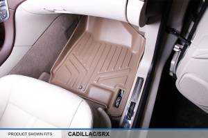 Maxliner USA - MAXLINER Custom Fit Floor Mats 2 Rows and Cargo Liner Set Tan for 2010-2016 Cadillac SRX - All Models - Image 3