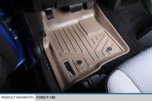 Maxliner USA - MAXLINER Custom Fit Floor Mats 1st Row Liner Set Tan for 2011-2014 Ford F-150 - All Models - Image 2