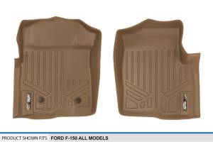 Maxliner USA - MAXLINER Custom Fit Floor Mats 1st Row Liner Set Tan for 2011-2014 Ford F-150 - All Models - Image 4