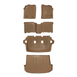 Maxliner USA - MAXLINER Custom Fit Floor Mats 3 Rows and Cargo Liner Set Tan for 2012-2015 Toyota Fortuner - Image 1