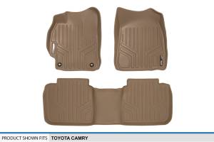 Maxliner USA - MAXLINER Custom Fit Floor Mats 2 Row Liner Set Tan for 2012-2015 Toyota Camry - All Models - Image 5