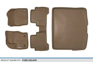 Maxliner USA - MAXLINER Custom Fit Floor Mats 2 Rows and Cargo Liner Set Tan for 2013-2019 Ford Escape - Image 6