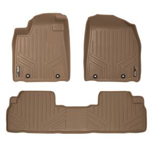 MAXLINER Custom Fit Floor Mats 2 Row Liner Set Tan for 2013-2015 Lexus RX350/RX450h