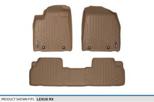 Maxliner USA - MAXLINER Custom Fit Floor Mats 2 Row Liner Set Tan for 2013-2015 Lexus RX350/RX450h - Image 5