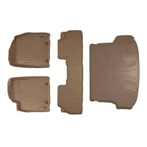 MAXLINER Custom Fit Floor Mats 2 Rows and Cargo Liner Set Tan for 2013-2015 Lexus RX350/RX450h