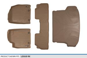 Maxliner USA - MAXLINER Custom Fit Floor Mats 2 Rows and Cargo Liner Set Tan for 2013-2015 Lexus RX350/RX450h - Image 6