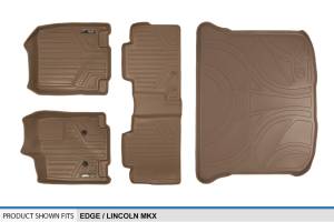 Maxliner USA - MAXLINER Custom Fit Floor Mats 2 Rows and Cargo Liner Set Tan for 2011-2014 Ford Edge / 2011-2015 Lincoln MKX - Image 6