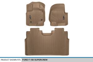 Maxliner USA - MAXLINER Custom Fit Floor Mats 2 Row Liner Set Tan for 2015-2019 Ford F-150 SuperCrew Cab with 1st Row Bucket Seats - Image 5