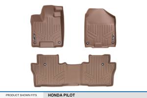 Maxliner USA - MAXLINER Custom Fit Floor Mats 2 Row Liner Set Tan for 2016-2019 Honda Pilot - Image 5