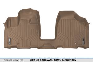Maxliner USA - MAXLINER Custom Fit Floor Mats 1st Row 1 Piece Liner Tan for 2008-2019 Dodge Grand Caravan / Chrysler Town & Country - Image 4