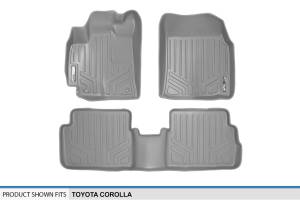 Maxliner USA - MAXLINER Custom Fit Floor Mats 2 Row Liner Set Grey for 2009-2013 Toyota Corolla with Automatic Transmission - Image 5