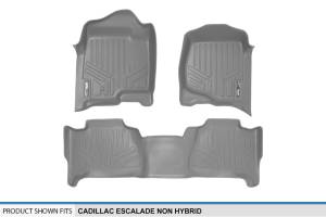 Maxliner USA - MAXLINER Custom Fit Floor Mats 2 Row Liner Set Grey for 2007-2014 Cadillac Escalade (No Hybrid Models) - Image 5