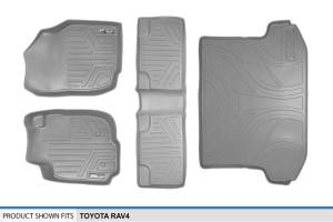 Maxliner USA - MAXLINER Custom Fit Floor Mats 2 Rows and Cargo Liner Set Grey for 2006-2012 Toyota RAV4 without 3rd Row Seat - Image 6
