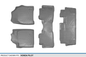 Maxliner USA - MAXLINER Custom Fit Floor Mats 3 Row Liner Set Grey for 2009-2015 Honda Pilot - Image 6