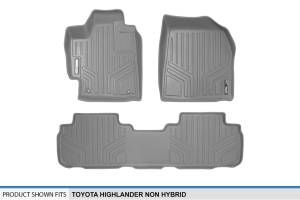 Maxliner USA - MAXLINER Custom Fit Floor Mats 2 Row Liner Set Grey for 2008-2013 Toyota Highlander Non Hybrid - Image 5