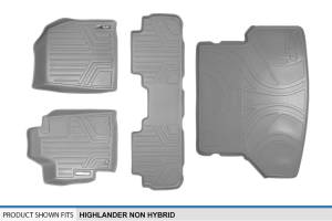 Maxliner USA - MAXLINER Custom Fit Floor Mats 2 Rows and Cargo Liner Set Grey for 2008-2013 Toyota Highlander Non Hybrid - Image 6