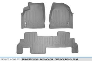 Maxliner USA - MAXLINER Custom Fit Floor Mats 2 Row Liner Set Grey for Traverse / Enclave / Acadia / Outlook with 2nd Row Bench Seats - Image 5