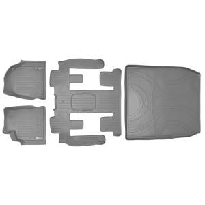 Maxliner USA - MAXLINER Custom Floor Mats 3 Rows and Cargo Liner Behind 2nd Row Set Grey for Traverse / Enclave with 2nd Row Bucket Seats - Image 1