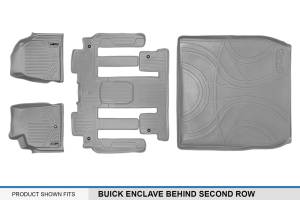 Maxliner USA - MAXLINER Custom Fit Floor Mats 3 Rows and Cargo Liner Behind 2nd Row Set Grey for 2008 Enclave with 2nd Row Bucket Seats - Image 6