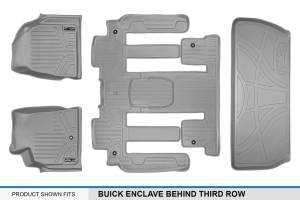 Maxliner USA - MAXLINER Custom Fit Floor Mats 3 Rows and Cargo Liner Behind 3rd Row Set Grey for 2008 Enclave with 2nd Row Bucket Seats - Image 6