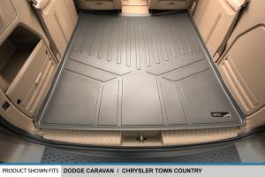 Maxliner USA - MAXLINER Floor Mats 3 Rows and Cargo Liner Behind 2nd Row Set Grey for 2008-2019 Caravan / Town & Country (Stow'n Go Only) - Image 5