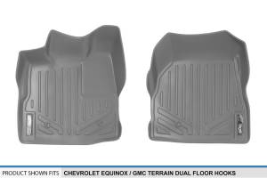 Maxliner USA - MAXLINER Custom Floor Mats 1st Row Liner Set Grey for 2010-2011 Chevrolet Equinox / GMC Terrain (Dual Front Floor Hooks) - Image 4