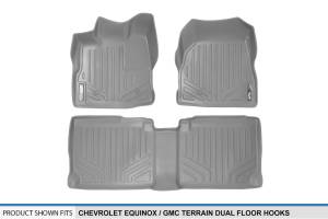 Maxliner USA - MAXLINER Custom Fit Floor Mats 2 Row Liner Set Grey for 2010-2011 Chevrolet Equinox / GMC Terrain (Dual Front Floor Hooks) - Image 5