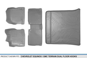 Maxliner USA - MAXLINER Custom Fit Floor Mats 2 Rows and Cargo Liner Set Grey for 2010-2011 Equinox / Terrain (Dual Front Floor Hooks) - Image 6