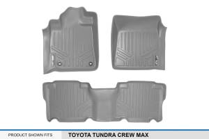 Maxliner USA - MAXLINER Custom Fit Floor Mats 2 Row Liner Set Grey for 2012-2013 Toyota Tundra CrewMax Cab - Image 5