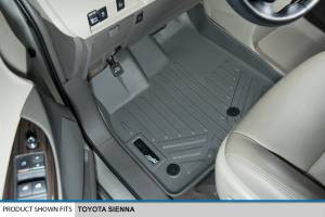 Maxliner USA - MAXLINER Custom Fit Floor Mats 2 Row Liner Set Grey for 2013-2020 Toyota Sienna 8 Passenger Model Only - Image 2