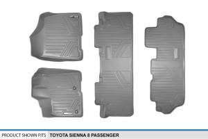 Maxliner USA - MAXLINER Custom Fit Floor Mats 3 Row Liner Set Grey for 2013-2020 Toyota Sienna 8 Passenger Model Only - Image 6