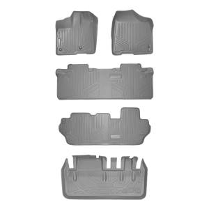 Maxliner USA - MAXLINER Floor Mats 3 Rows and Cargo Liner Behind 3rd Row Set Grey for 2013-2020 Toyota Sienna 8 Passenger Model Only - Image 1