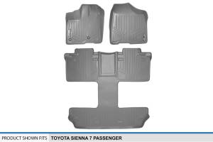 Maxliner USA - MAXLINER Custom Fit Floor Mats 3 Row Liner Set Grey for 2013-2020 Toyota Sienna 7 Passenger Model Only - Image 5