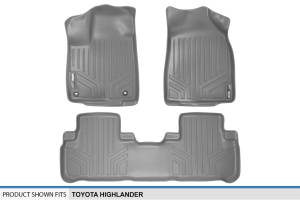 Maxliner USA - MAXLINER Custom Fit Floor Mats 2 Row Liner Set Grey for 2014-2019 Toyota Highlander - All Models - Image 5